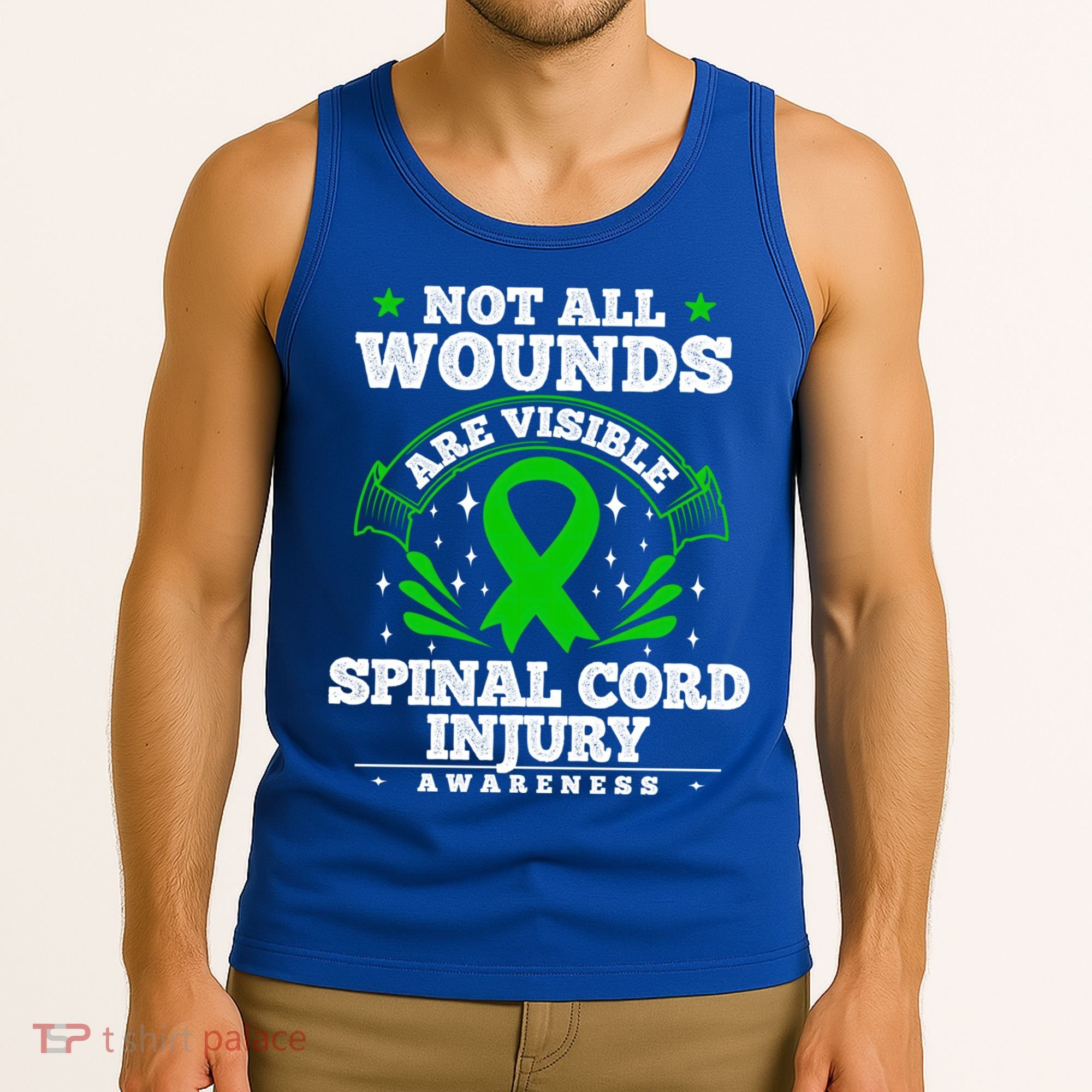 Gift For Spinal Cord Injury Patients Cool Gift Sci Awareness Ribbon Gift Tank Top