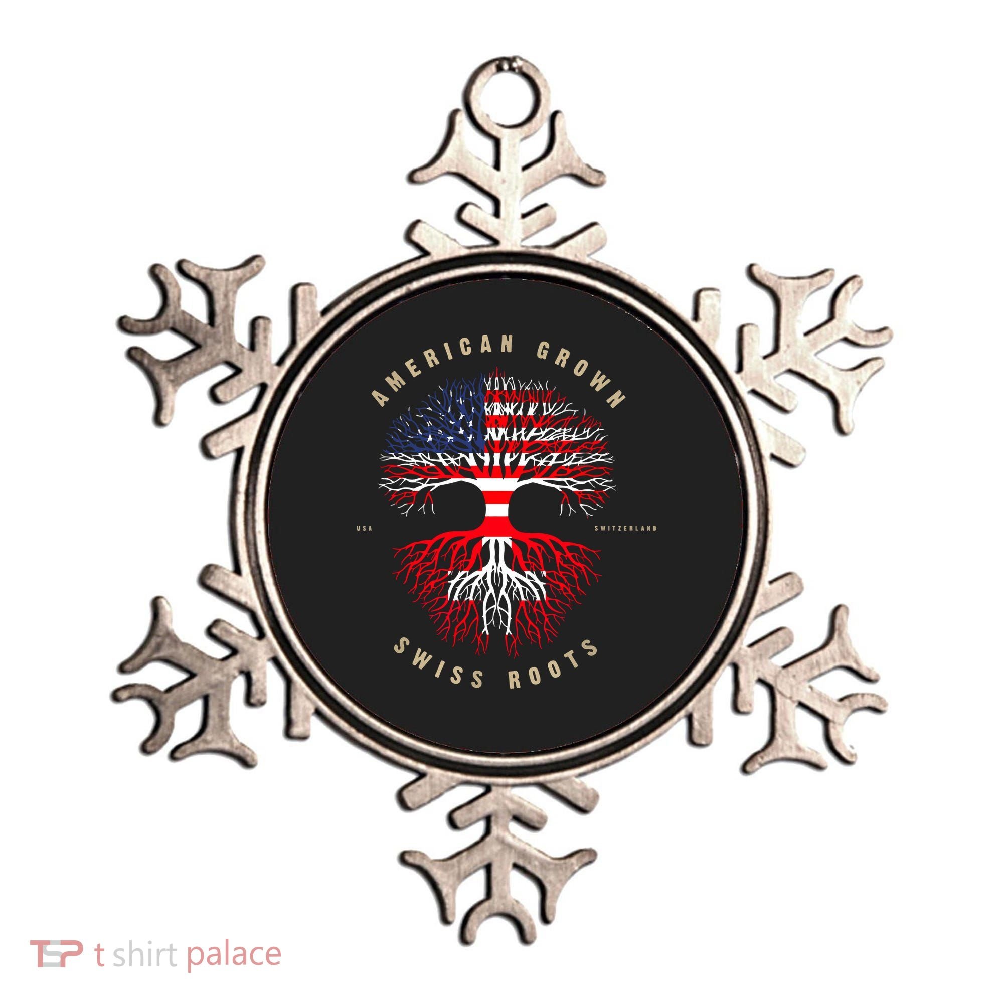 Gift For Swiss With Roots From Switzerland Ornament