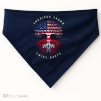 Gift For Swiss With Roots From Switzerland USA-Made Doggie Bandana thumb 0
