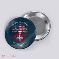 Gift For Swiss With Roots From Switzerland Button thumb 0