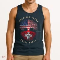 Gift For Swiss With Roots From Switzerland Tank Top thumb 3