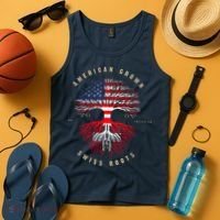 Gift For Swiss With Roots From Switzerland Tank Top thumb 4