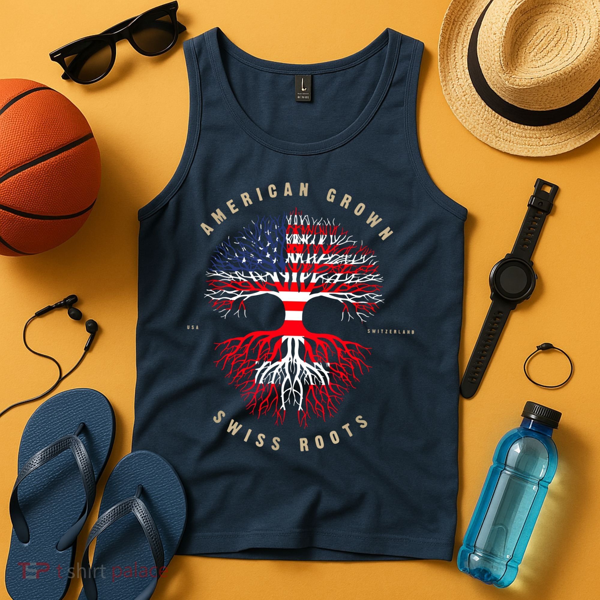Gift For Swiss With Roots From Switzerland Tank Top