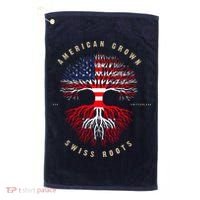 Gift For Swiss With Roots From Switzerland Golf Towel thumb 0