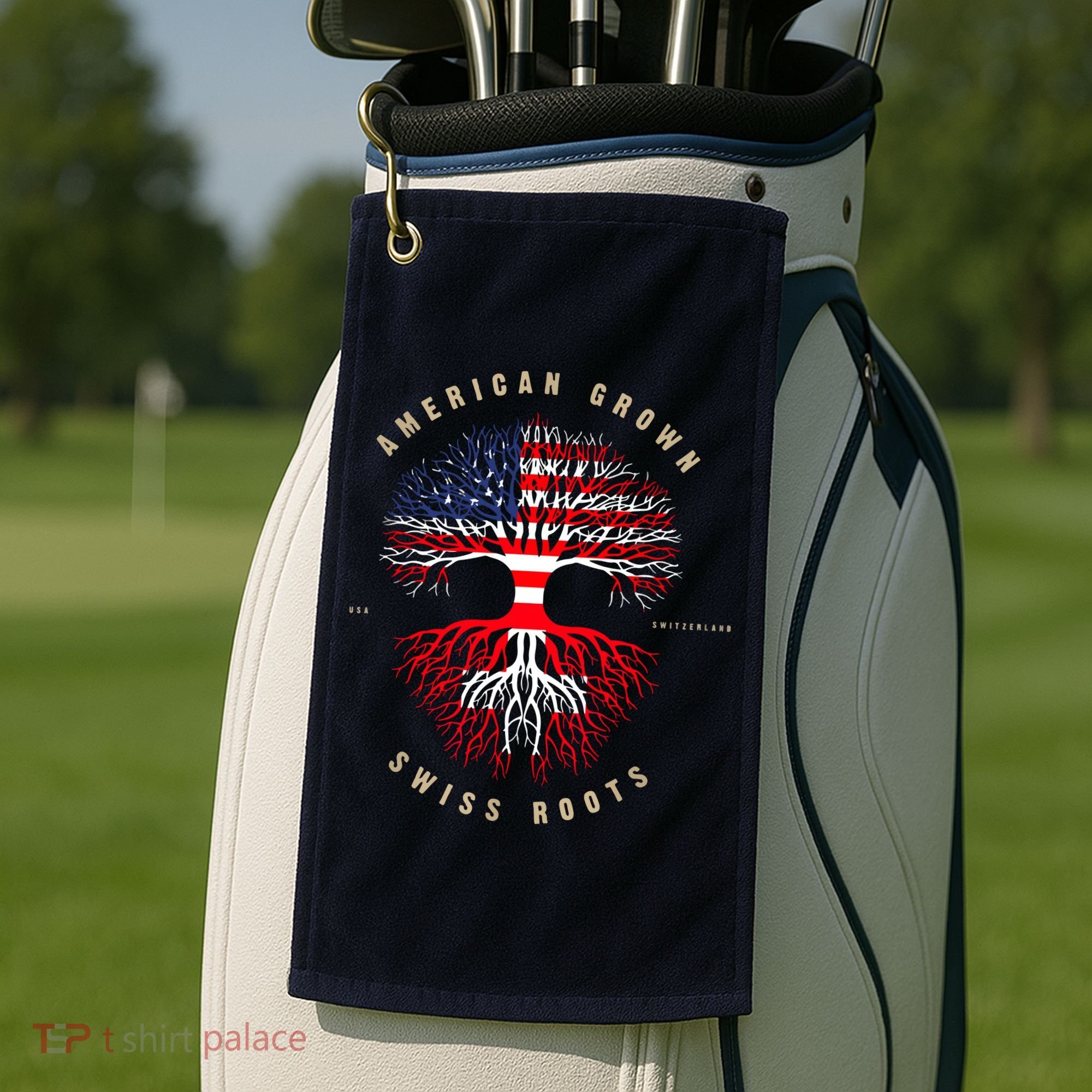 Gift For Swiss With Roots From Switzerland Golf Towel