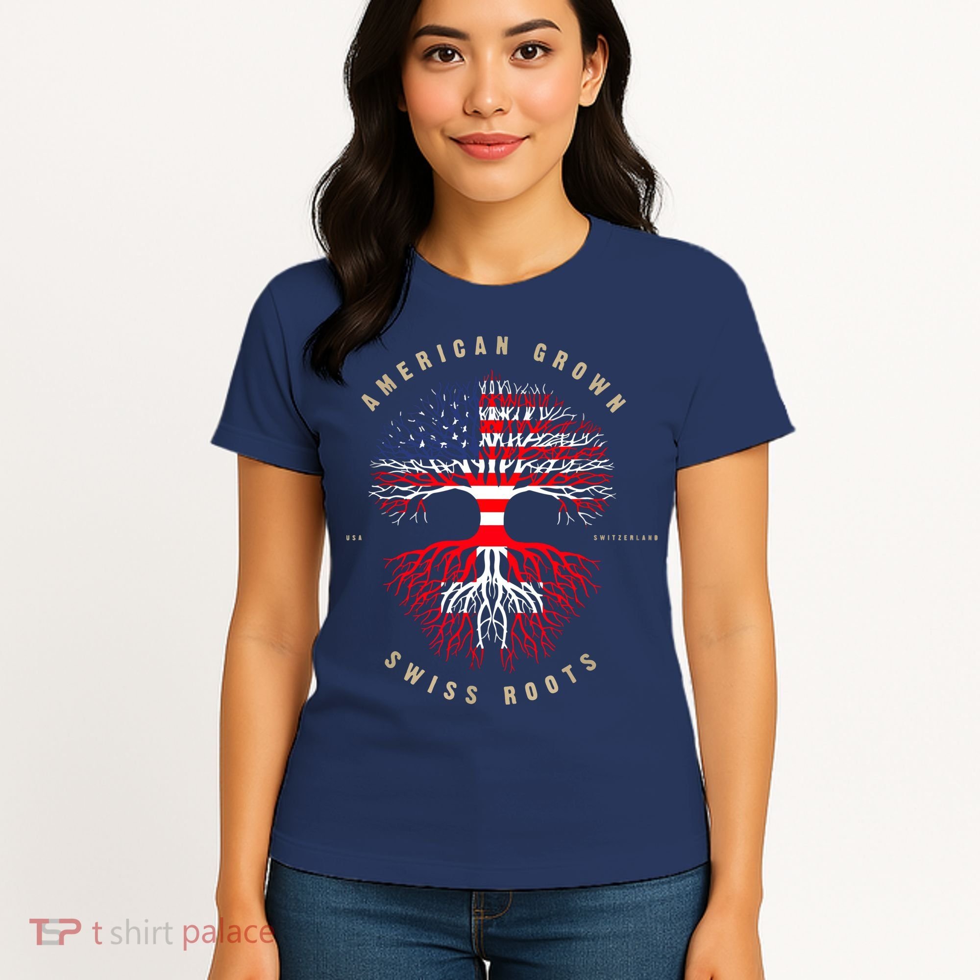Gift For Swiss With Roots From Switzerland Women's T-Shirt