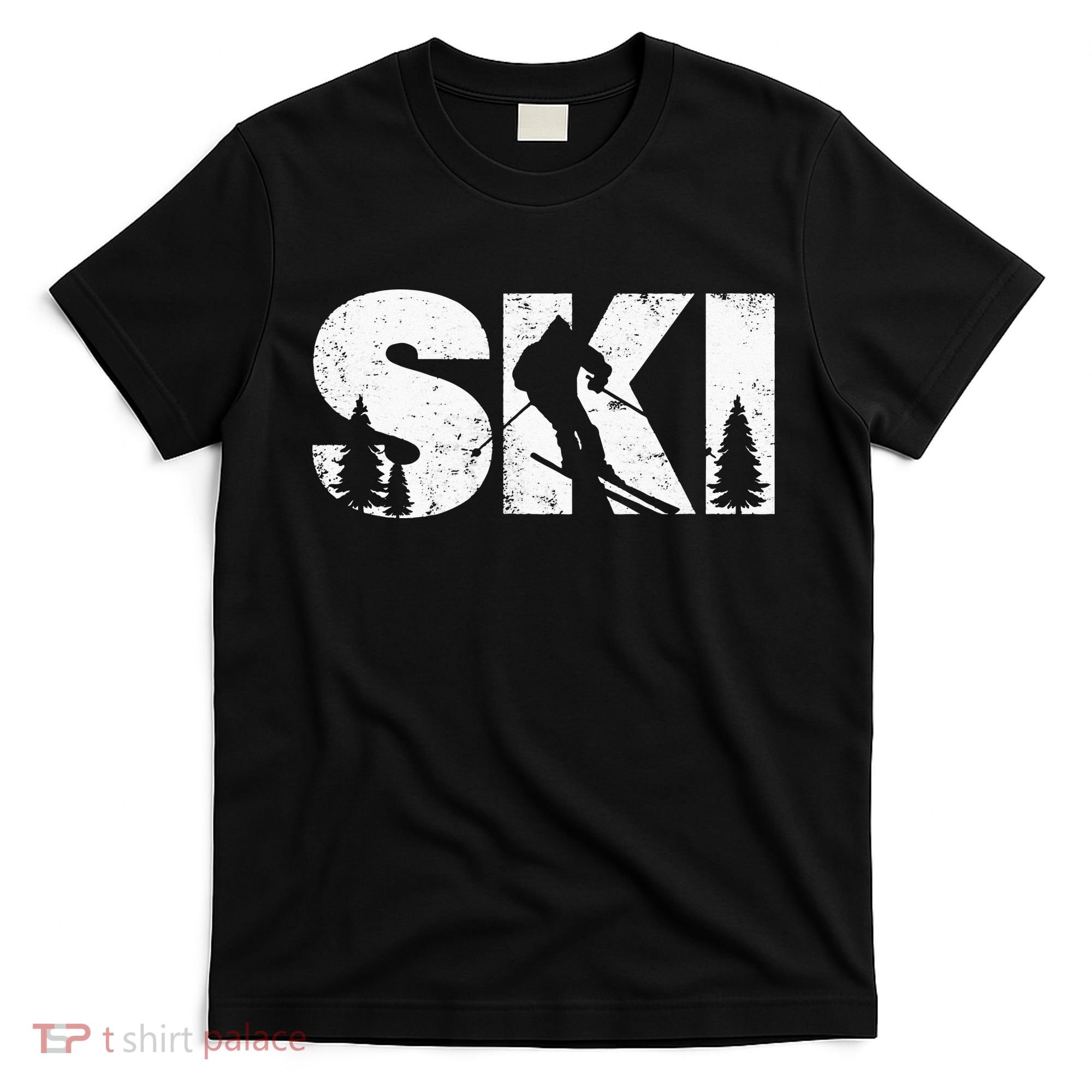 Gifts For Skiers Men Women Snow Skiing Alpine Downhill Ski T-Shirt