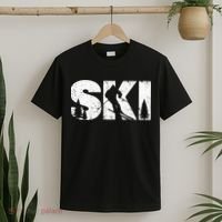 Gifts For Skiers Men Women Snow Skiing Alpine Downhill Ski T-Shirt thumb 2