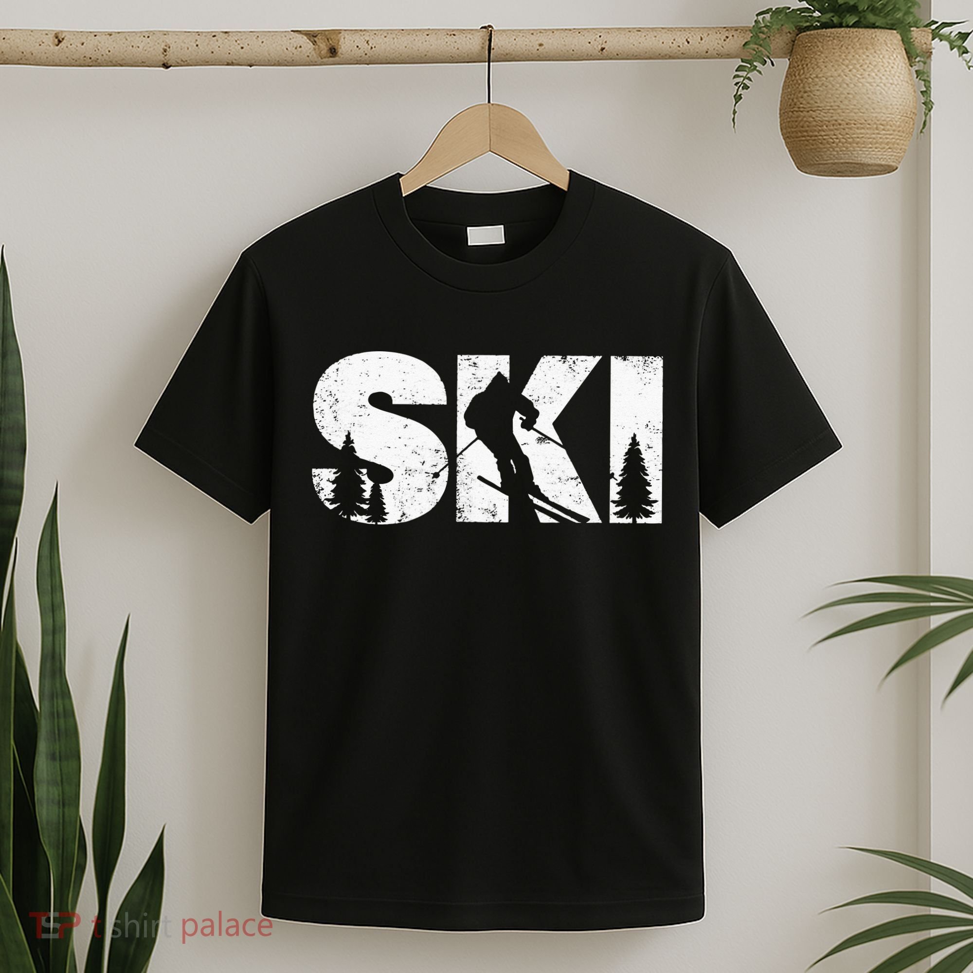 Gifts For Skiers Men Women Snow Skiing Alpine Downhill Ski T-Shirt