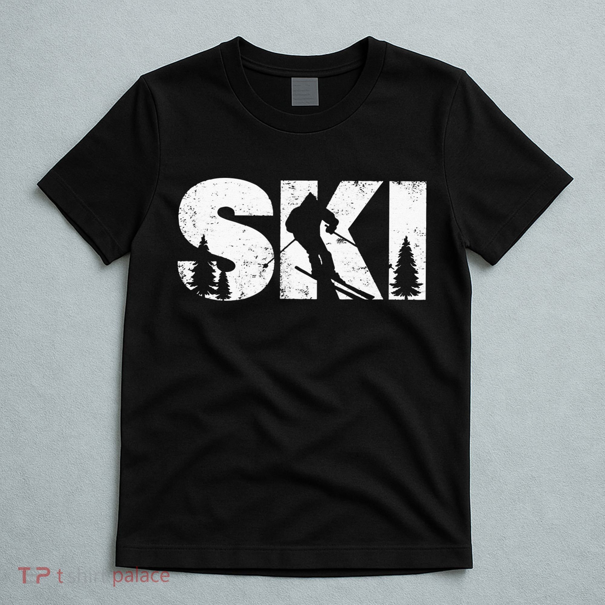 Gifts For Skiers Men Women Snow Skiing Alpine Downhill Ski T-Shirt