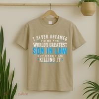 Gift For Son In Law Christmas Birthday On Wedding Day 1 T-Shirt thumb 2
