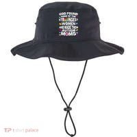 God Found Strongest Women And Make Them Autism Moms Bucket Hat thumb 0