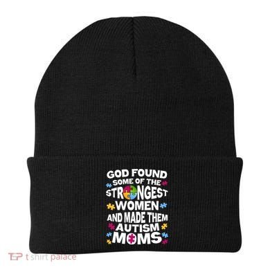 God Found Strongest Women And Make Them Autism Moms Beanie