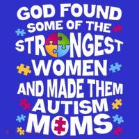 God Found Strongest Women And Make Them Autism Moms Coaster thumb 2