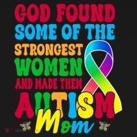 God Found Some Of The Strongest Women Autism Mom Visor thumb 3