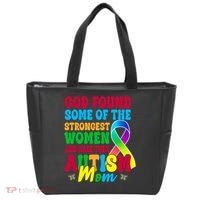 God Found Some Of The Strongest Women Autism Mom Tote Bag thumb 0
