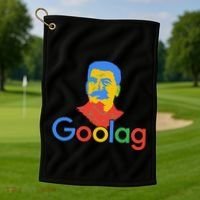 Goolag Funny Soviet Era Political Joke Free Speech Stalin Golf Towel thumb 1