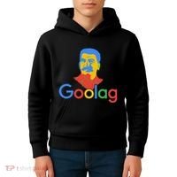 Goolag Funny Soviet Era Political Joke Free Speech Stalin Kids Hoodie thumb 4