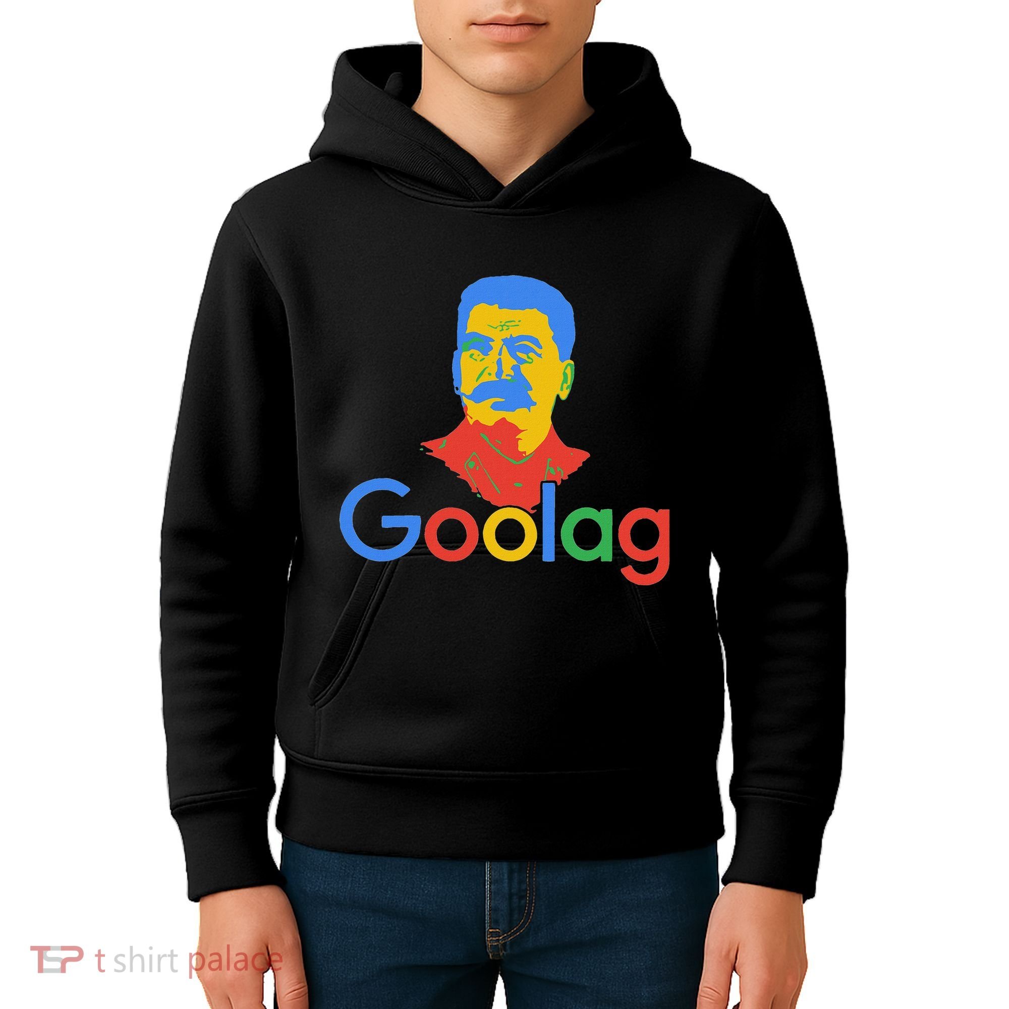 Goolag Funny Soviet Era Political Joke Free Speech Stalin Kids Hoodie