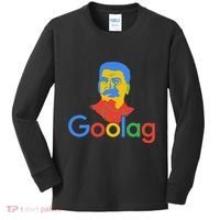 Goolag Funny Soviet Era Political Joke Free Speech Stalin Kids Long Sleeve Shirt thumb 0