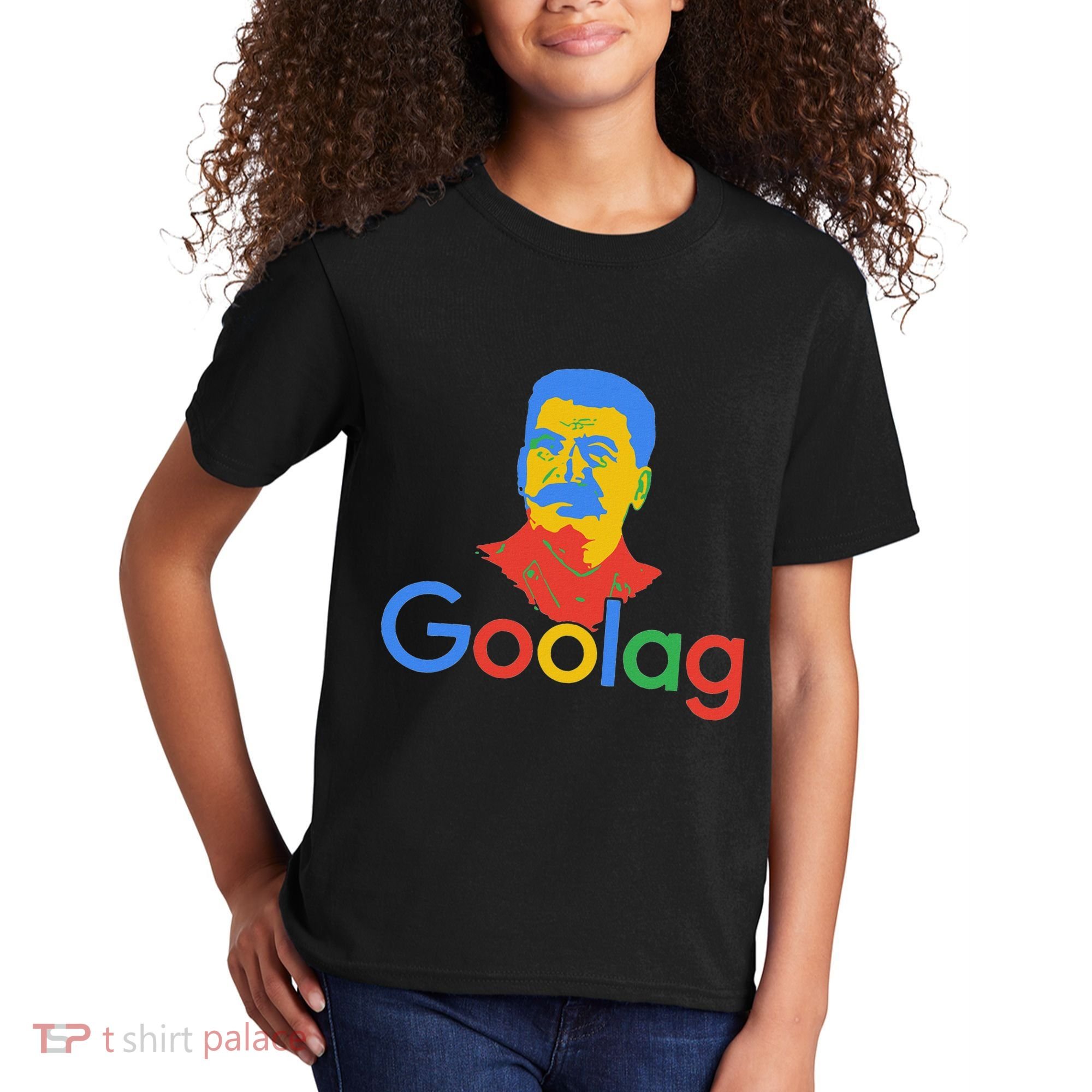 Goolag Funny Soviet Era Political Joke Free Speech Stalin Kids T-Shirt