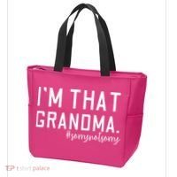 Grandma Funny Saying I’m That Grandma Sorry Not Sorry Tote Bag thumb 3