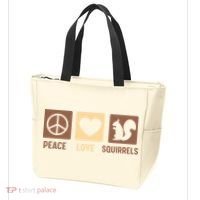 Gift For Squirrel Lovers Cute Gift Peace Love Squirrels Gift Tote Bag thumb 3