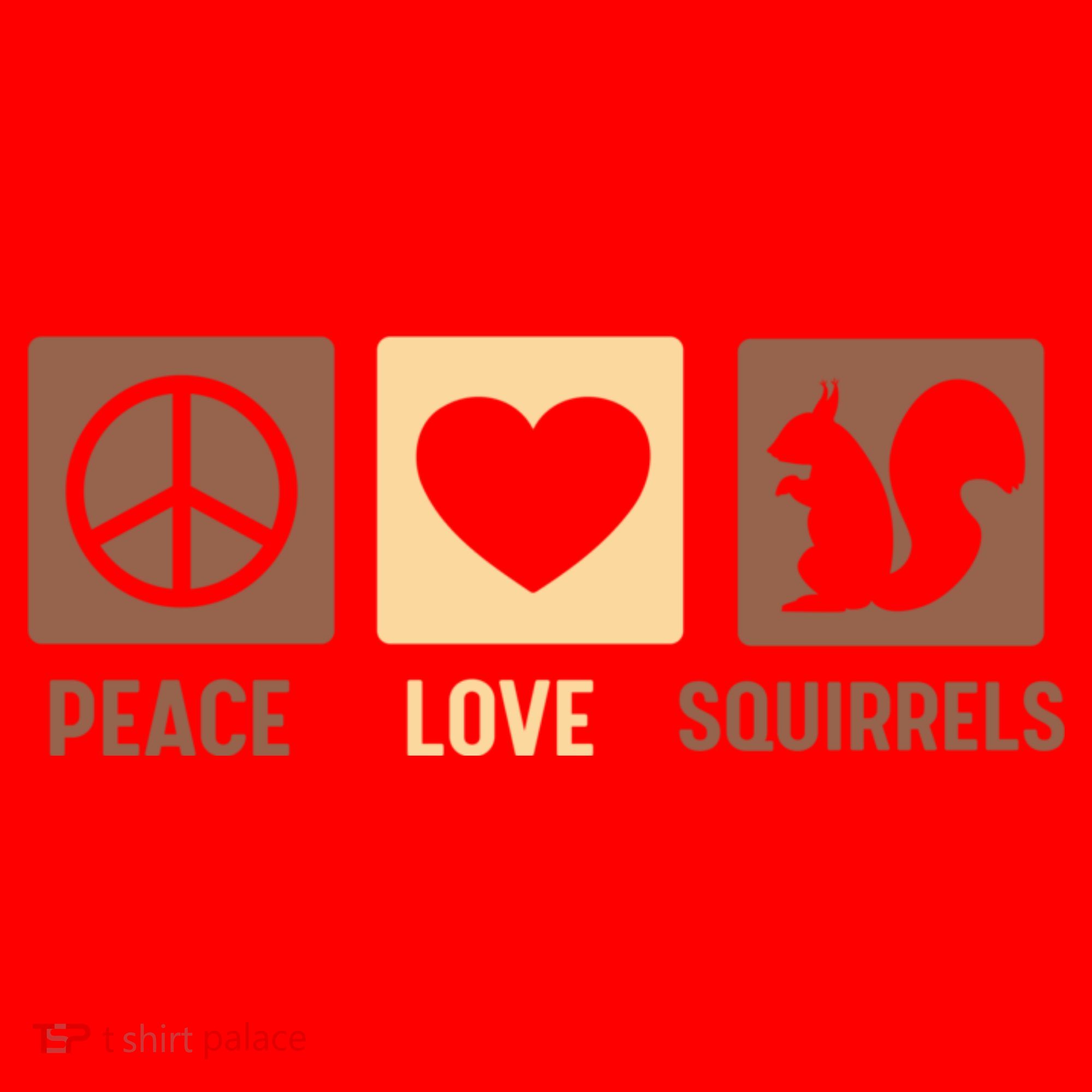 Gift For Squirrel Lovers Cute Gift Peace Love Squirrels Gift Santa Hat