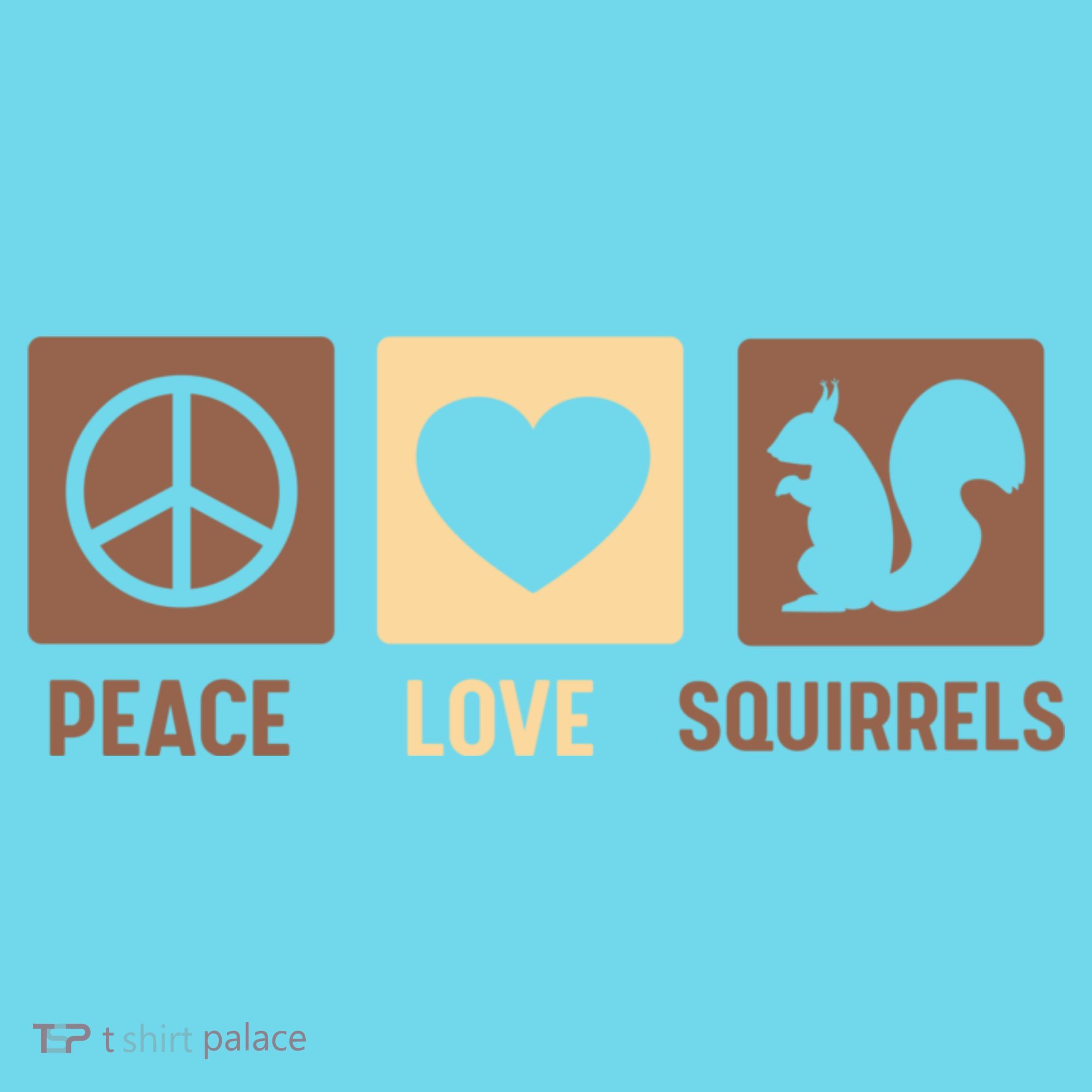 Gift For Squirrel Lovers Cute Gift Peace Love Squirrels Gift Long Sleeve Shirt