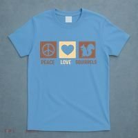 Gift For Squirrel Lovers Cute Gift Peace Love Squirrels Gift T-Shirt thumb 4