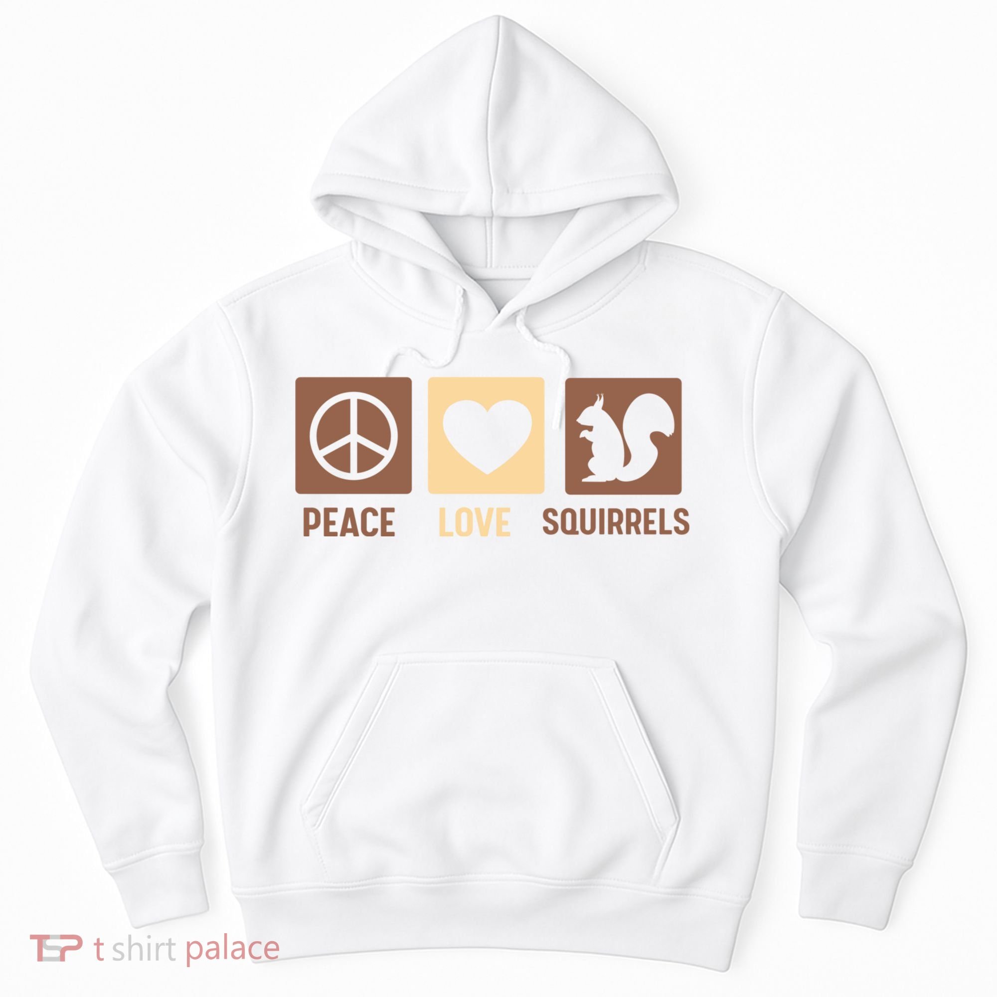 Gift For Squirrel Lovers Cute Gift Peace Love Squirrels Gift Hoodie