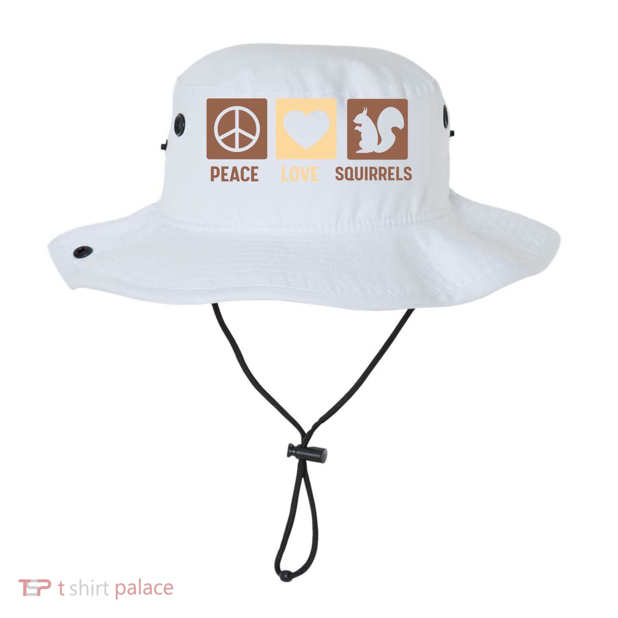 Gift For Squirrel Lovers Cute Gift Peace Love Squirrels Gift Bucket Hat