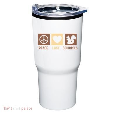 Gift For Squirrel Lovers Cute Gift Peace Love Squirrels Gift Tumbler