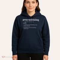 Gifts For Skiers  Procrastiskiing Funny Skiing Hoodie thumb 5