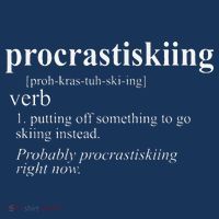 Gifts For Skiers  Procrastiskiing Funny Skiing Tank Top thumb 6