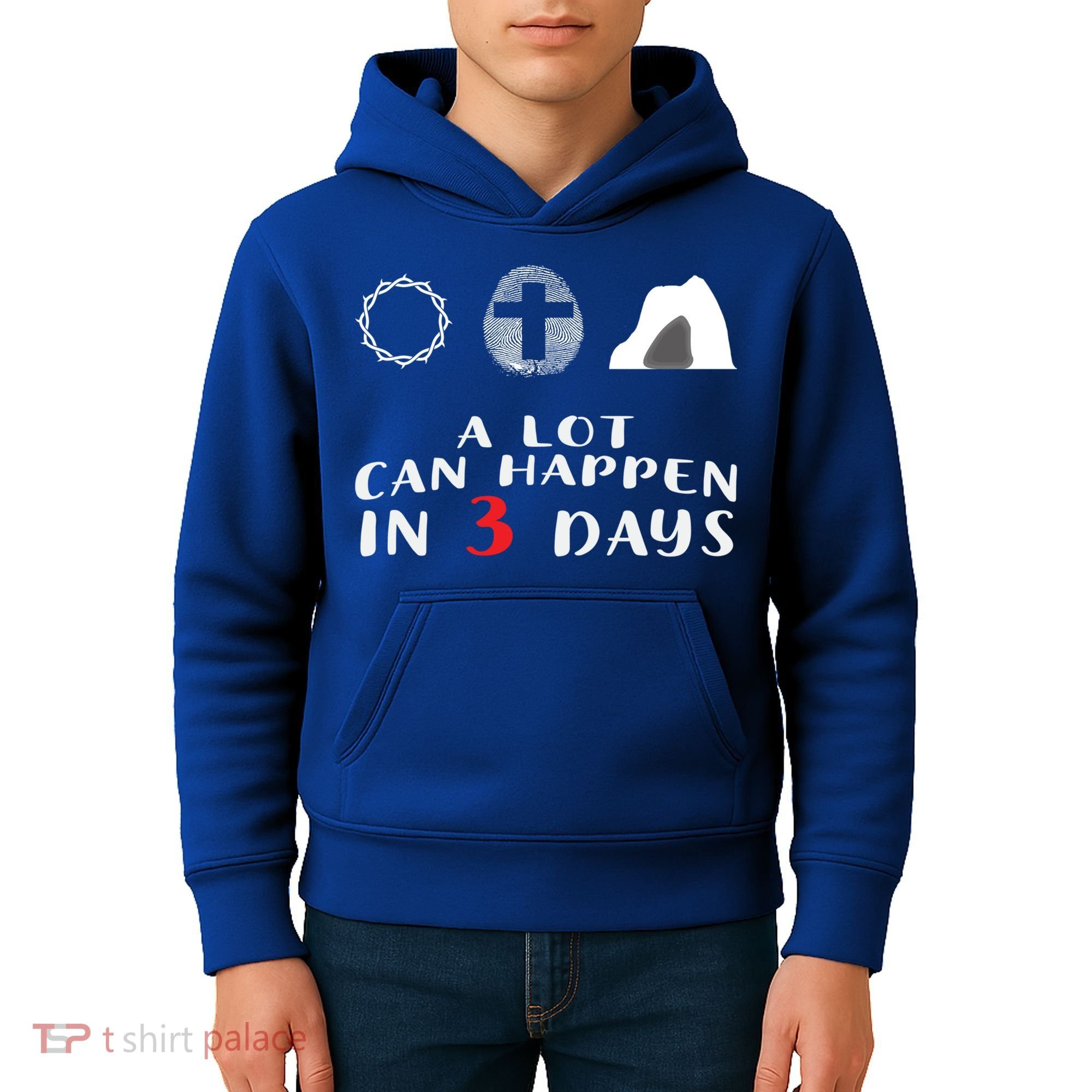 Good Friday To Easter Sunday A Lot Can Happen In 3 Days Gift Kids Hoodie