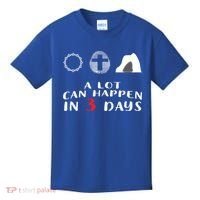 Good Friday To Easter Sunday A Lot Can Happen In 3 Days Gift Kids T-Shirt thumb 0