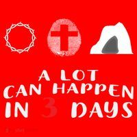 Good Friday To Easter Sunday A Lot Can Happen In 3 Days Gift Santa Hat thumb 1