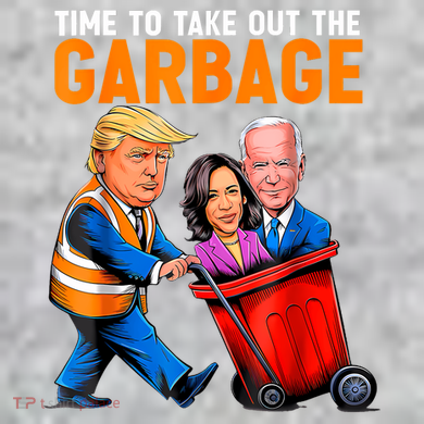Garbage For Trump 2024 Funny Time To Take Out Garbage Biden The Baniff Cuffed Pom Beanie