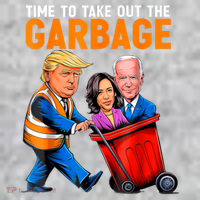Garbage For Trump 2024 Funny Time To Take Out Garbage Biden The Baniff Cuffed Pom Beanie thumb 2