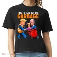 Garbage For Trump 2024 Funny Time To Take Out Garbage Biden Comfort Colors Boxy T-Shirt thumb 0
