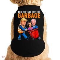 Garbage For Trump 2024 Funny Time To Take Out Garbage Biden Doggie Tank thumb 0