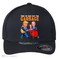 Garbage For Trump 2024 Funny Time To Take Out Garbage Biden Flexfit Unipanel Trucker Cap thumb 0