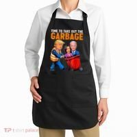 Garbage For Trump 2024 Funny Time To Take Out Garbage Biden Apron thumb 2