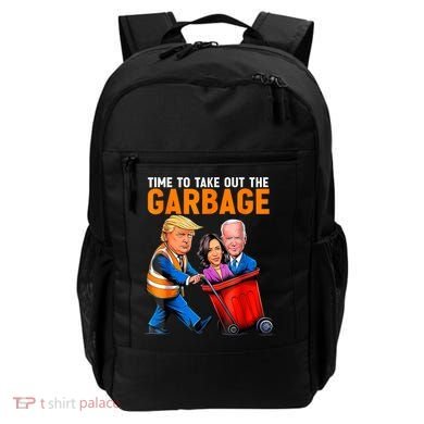 Garbage For Trump 2024 Funny Time To Take Out Garbage Biden Backpack
