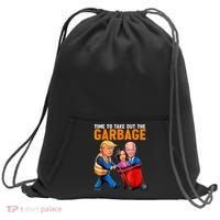 Garbage For Trump 2024 Funny Time To Take Out Garbage Biden Sweatshirt Cinch Pack Bag thumb 0