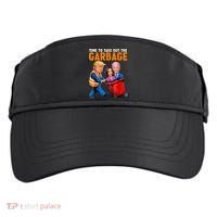Garbage For Trump 2024 Funny Time To Take Out Garbage Biden Adult Drive Performance Visor thumb 0