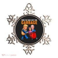 Garbage For Trump 2024 Funny Time To Take Out Garbage Biden Ornament thumb 0