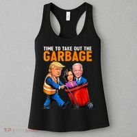 Garbage For Trump 2024 Funny Time To Take Out Garbage Biden Women's Tank Top thumb 3