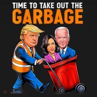 Garbage For Trump 2024 Funny Time To Take Out Garbage Biden PosiCharge Competitor Tank thumb 2